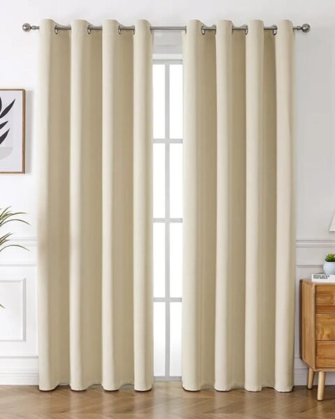 Rideaux à œillets — Beige