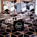 Parure de lit — Cubes gris et noirs